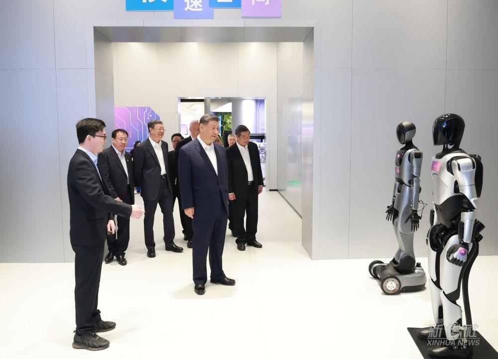 习近平总书记到上海调研，710公海线路检测中心代表具身智能行业汇报进展